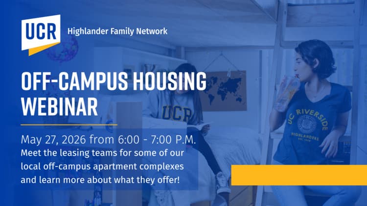Off-Campus Housing Webinar, Today flyer