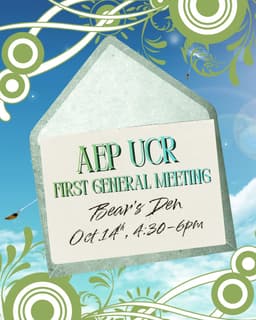 AEP First General Meeting, Today flyer