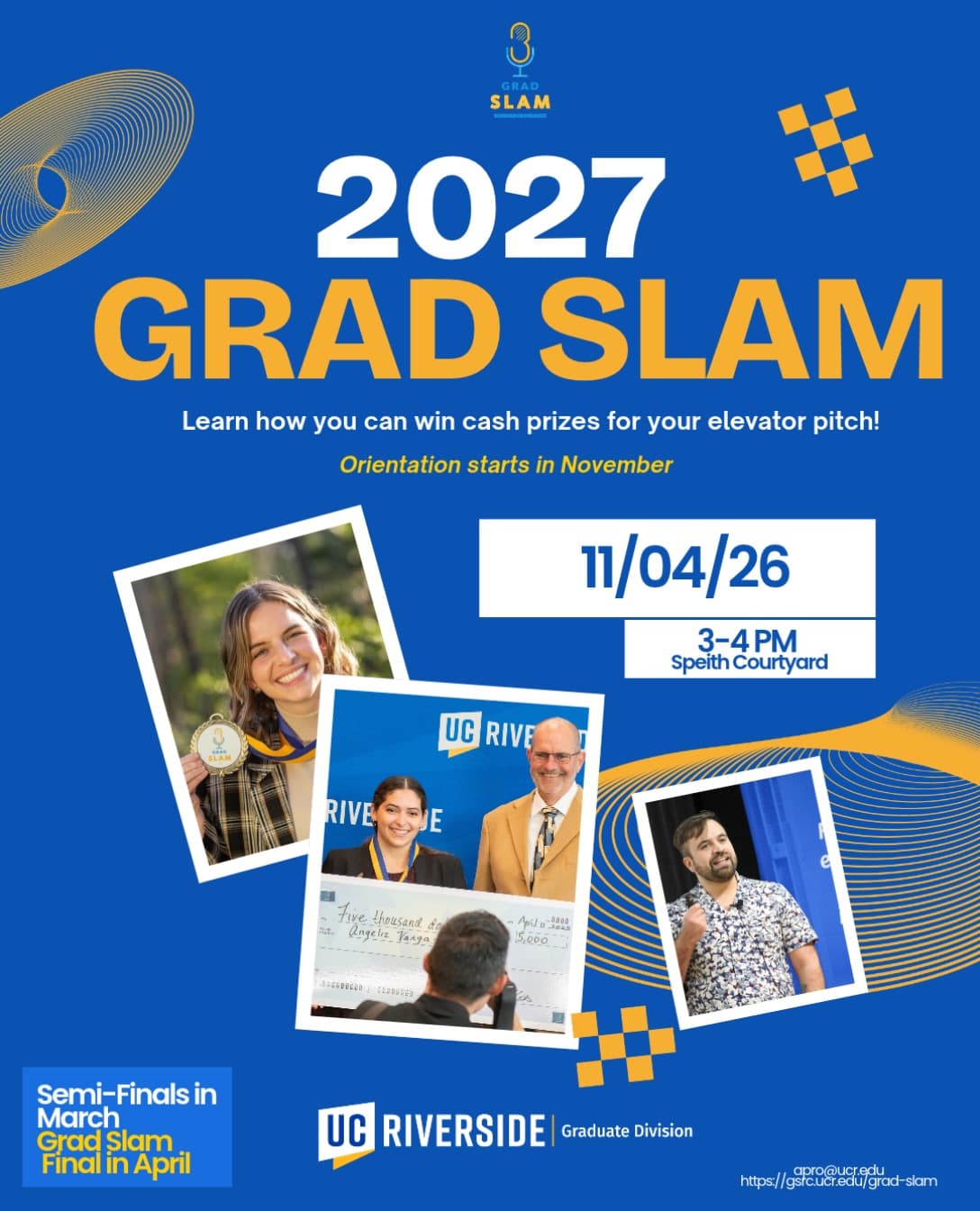 Flyer for Grad Slam Coffee Social