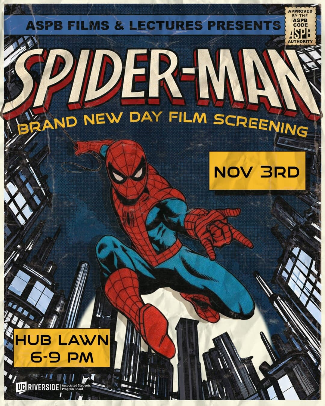 Flyer for Spider-Man: Brand New Day Film Screening