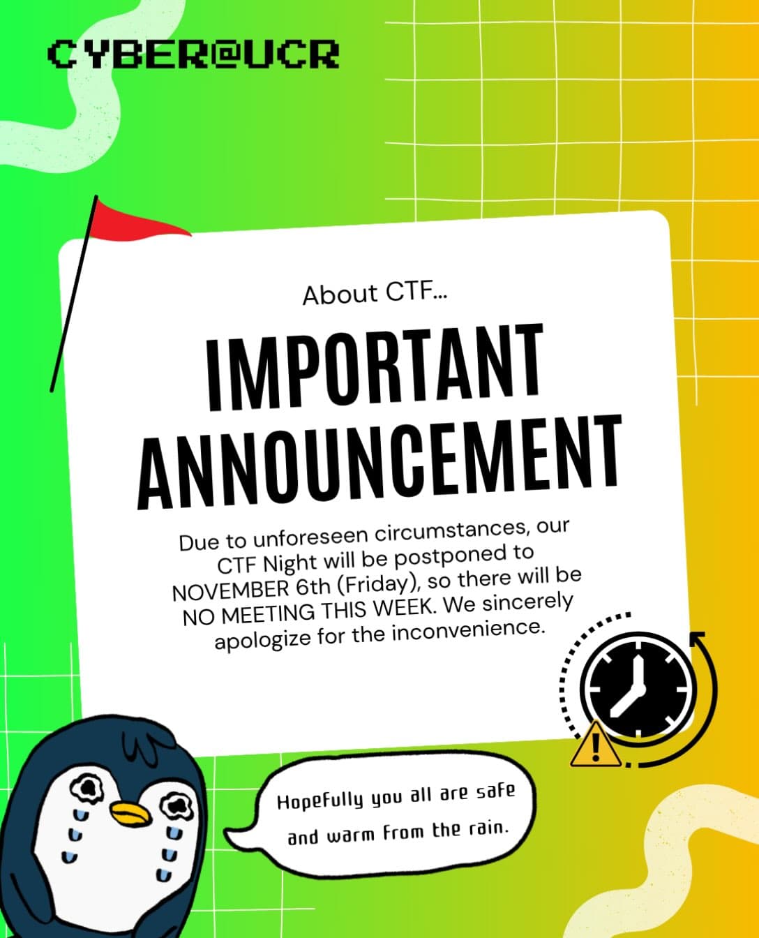 Flyer for CTF Night