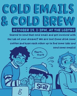 Cold Emails & Cold Brew, Tomorrow flyer