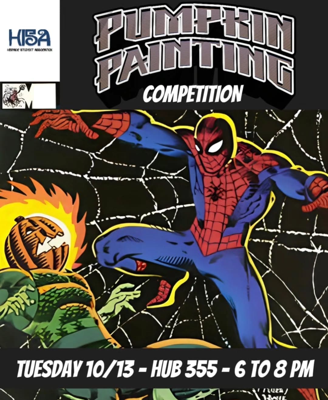 Flyer for Hispanic Student Association Painting Competition
