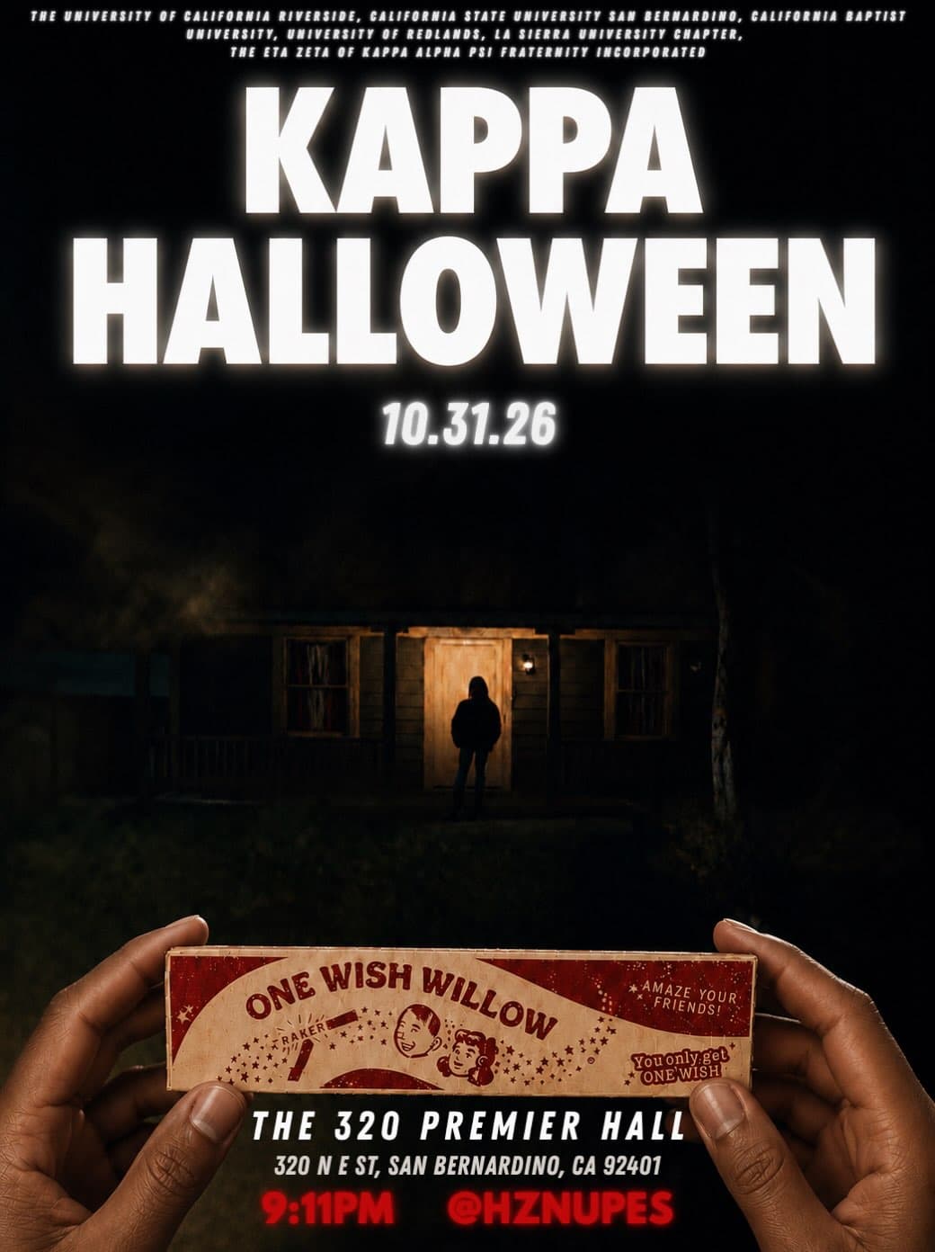 Flyer for Kappa Halloween: OBSESSION