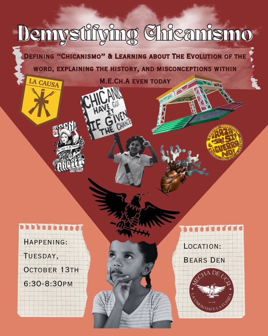 Flyer for Demystifying Chicanismo
