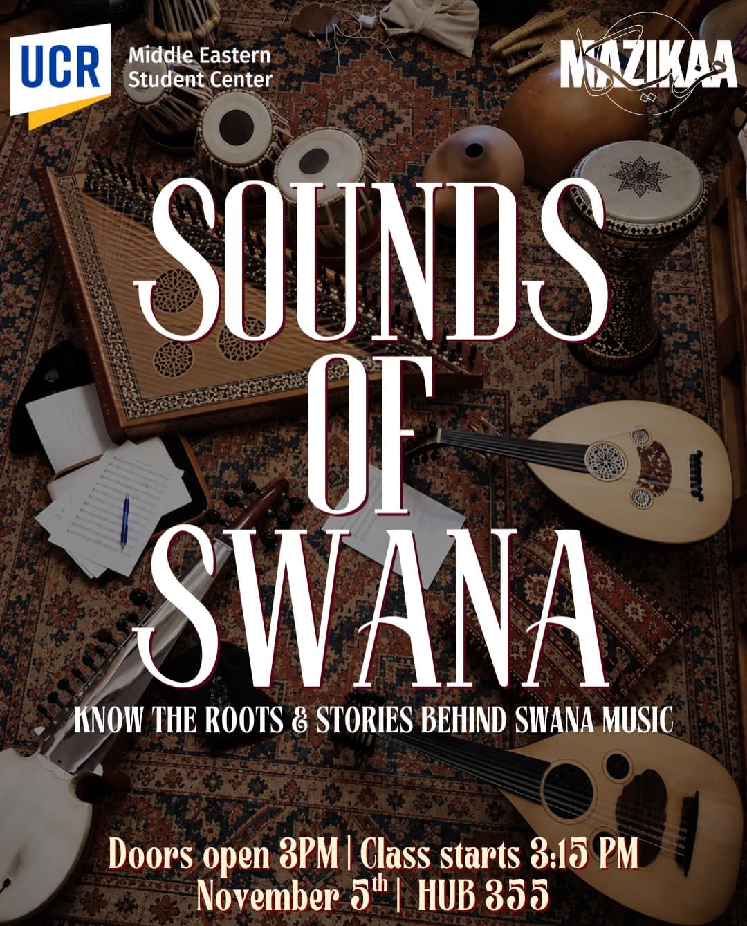 Flyer for Sounds of SWANA
