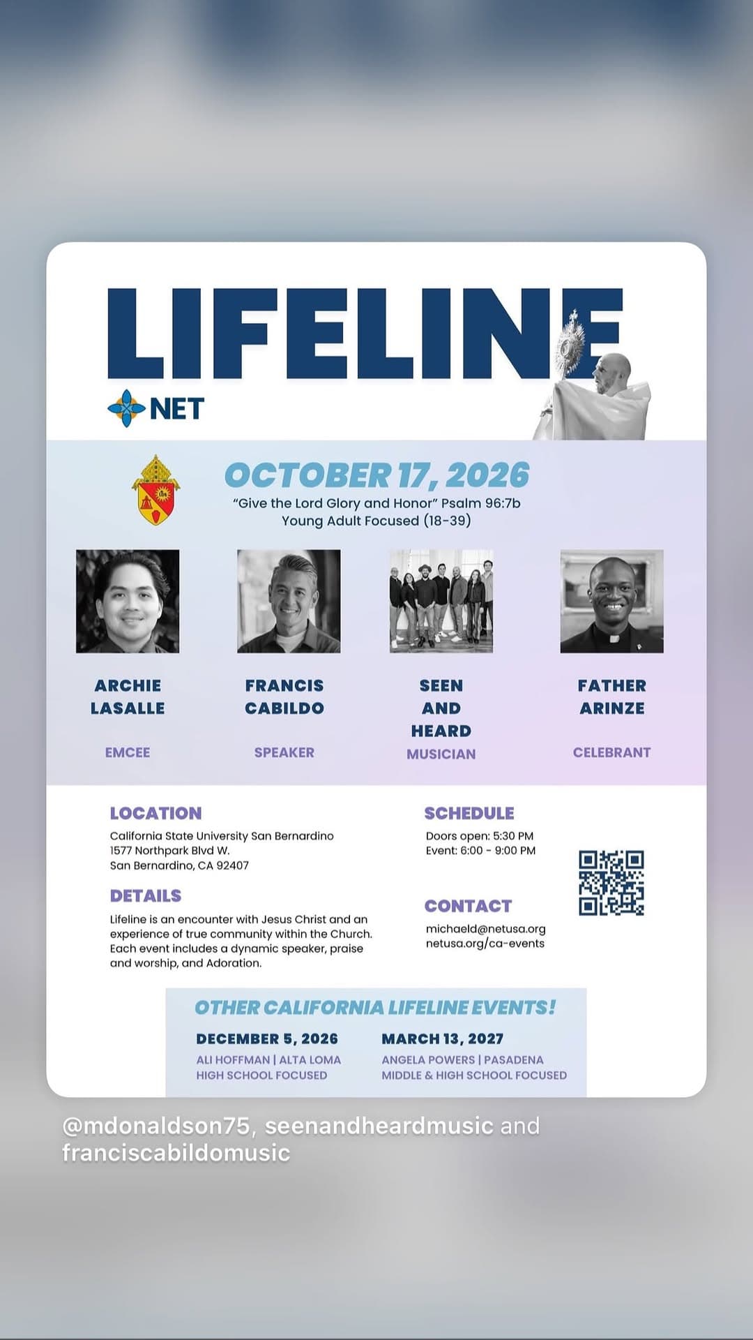 Flyer for Lifeline Net