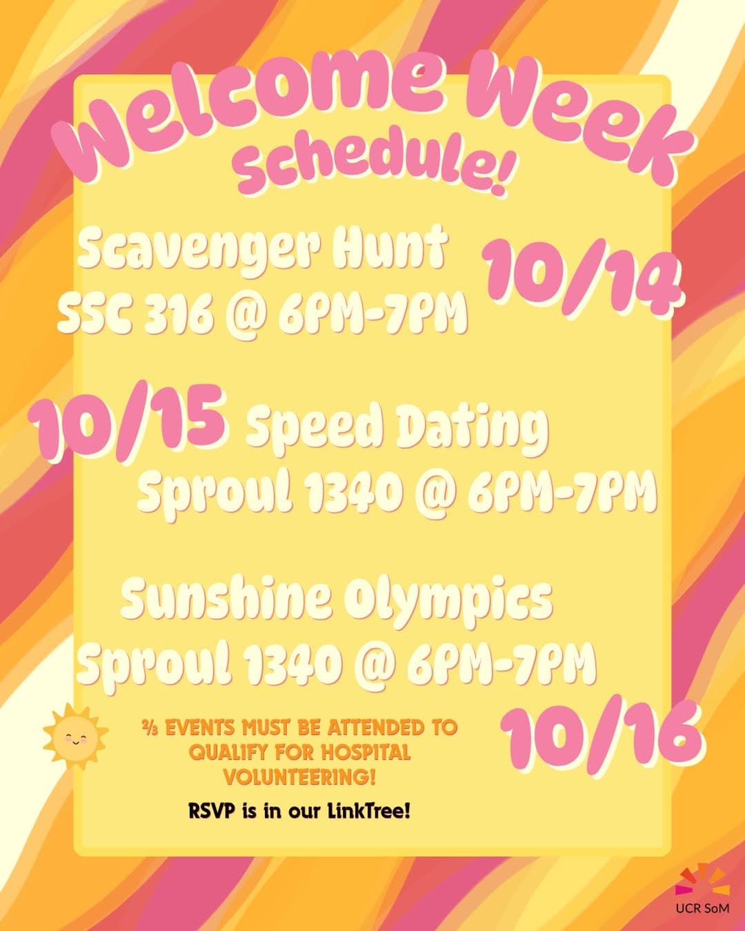 Flyer for Sunshine Olympics