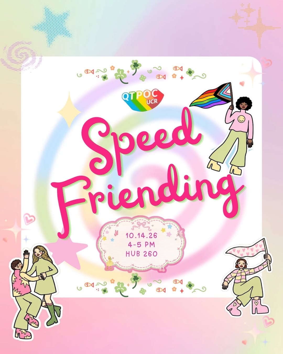 Flyer for QTPOC Speed-Friending