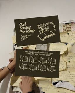 Goal Setting Workshop, Today flyer