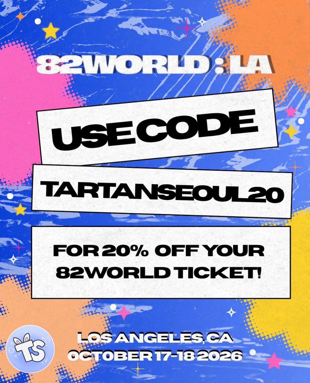 Flyer for 82WORLD: LA