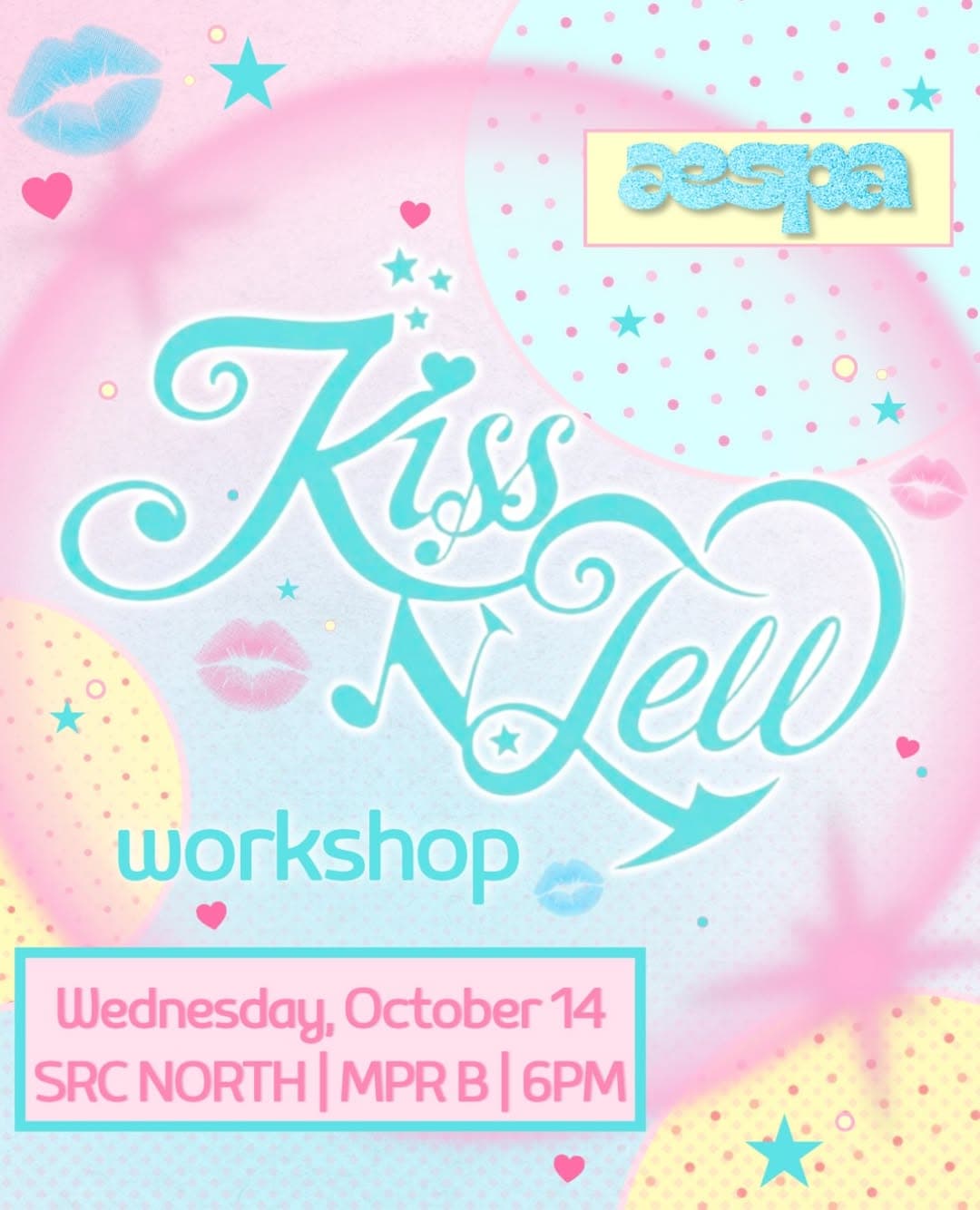 Flyer for Kiss N’ Tell Workshop