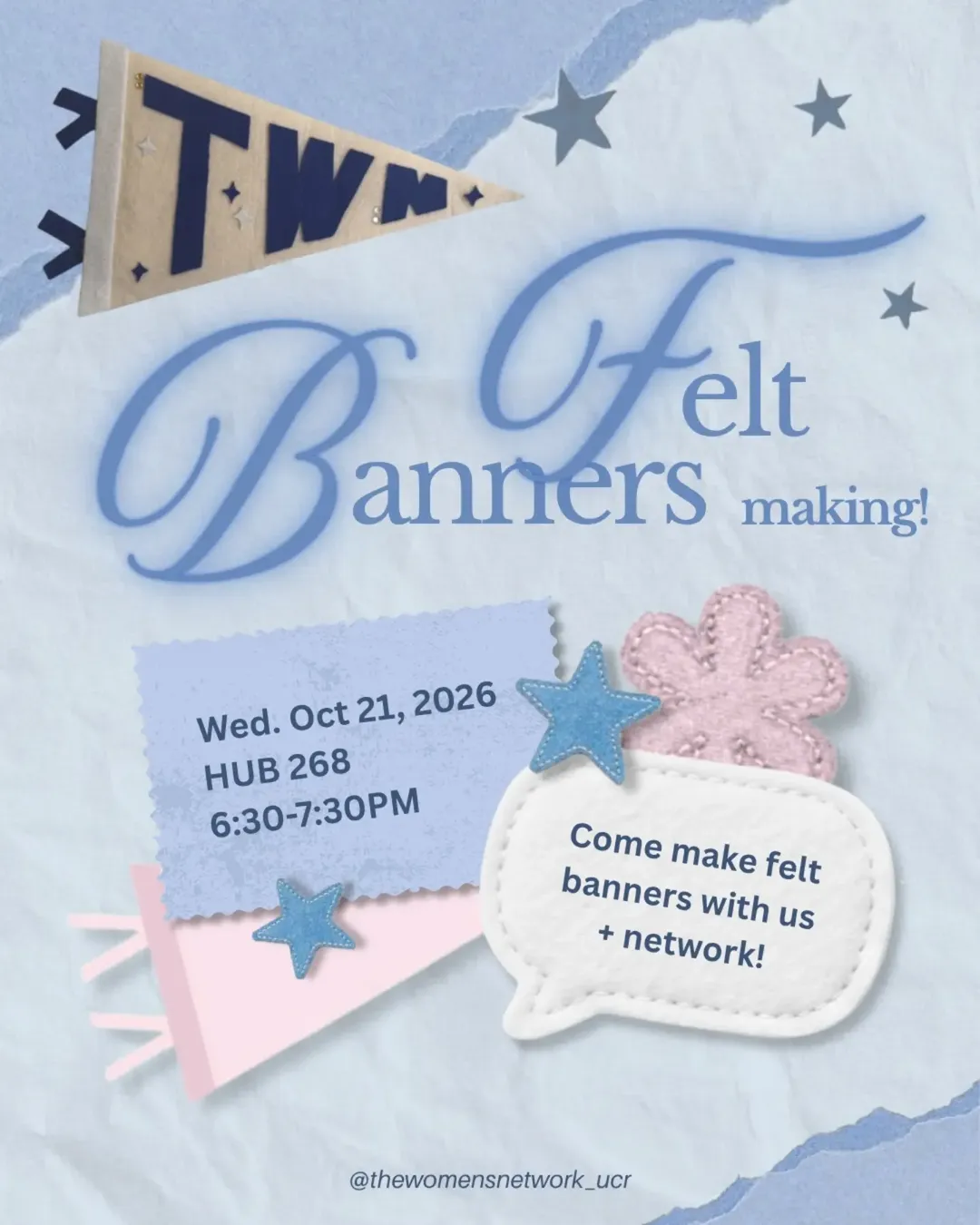 Flyer for Felt Banners Making