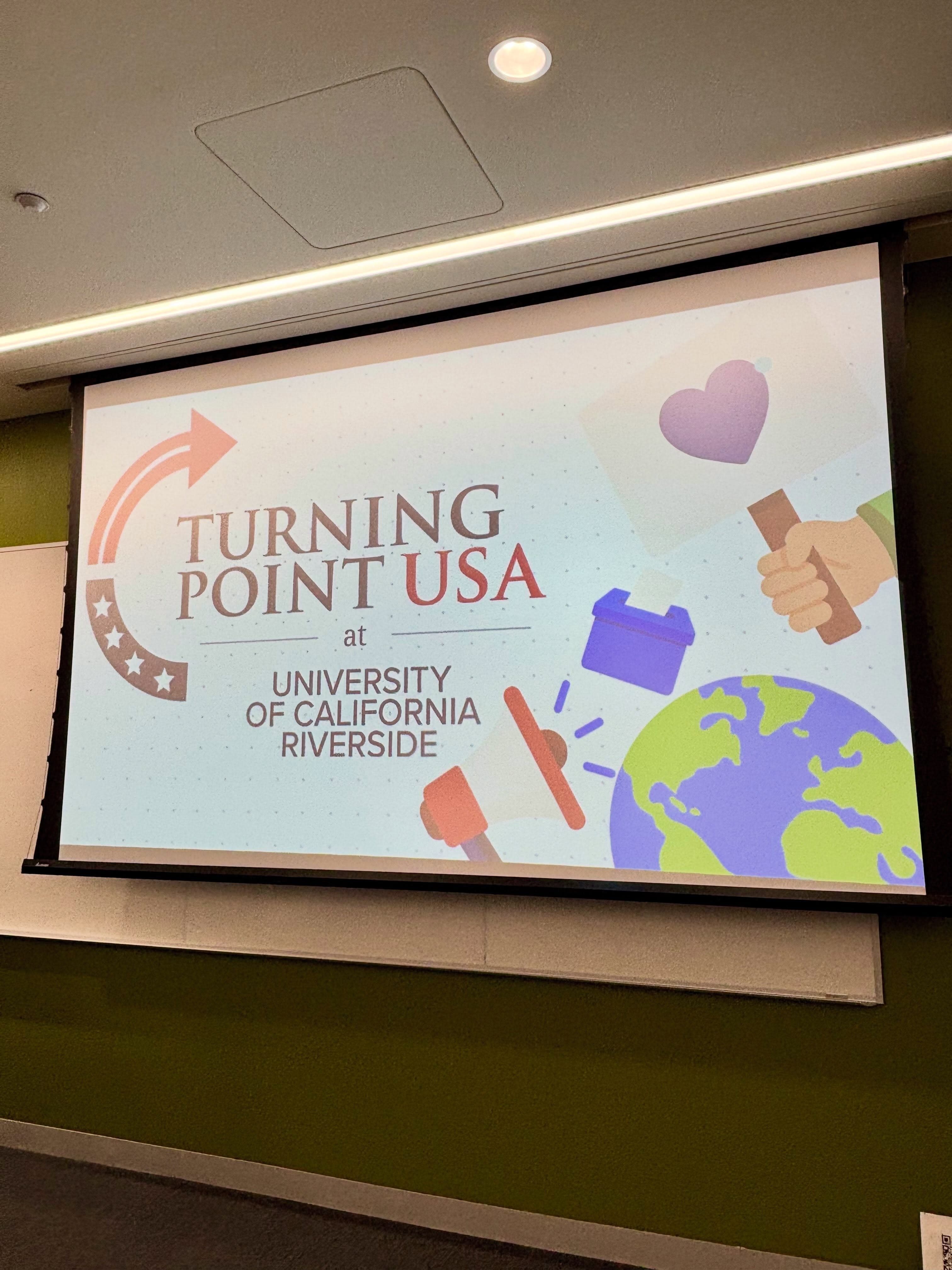 Flyer for Turning Point USA Club Meeting