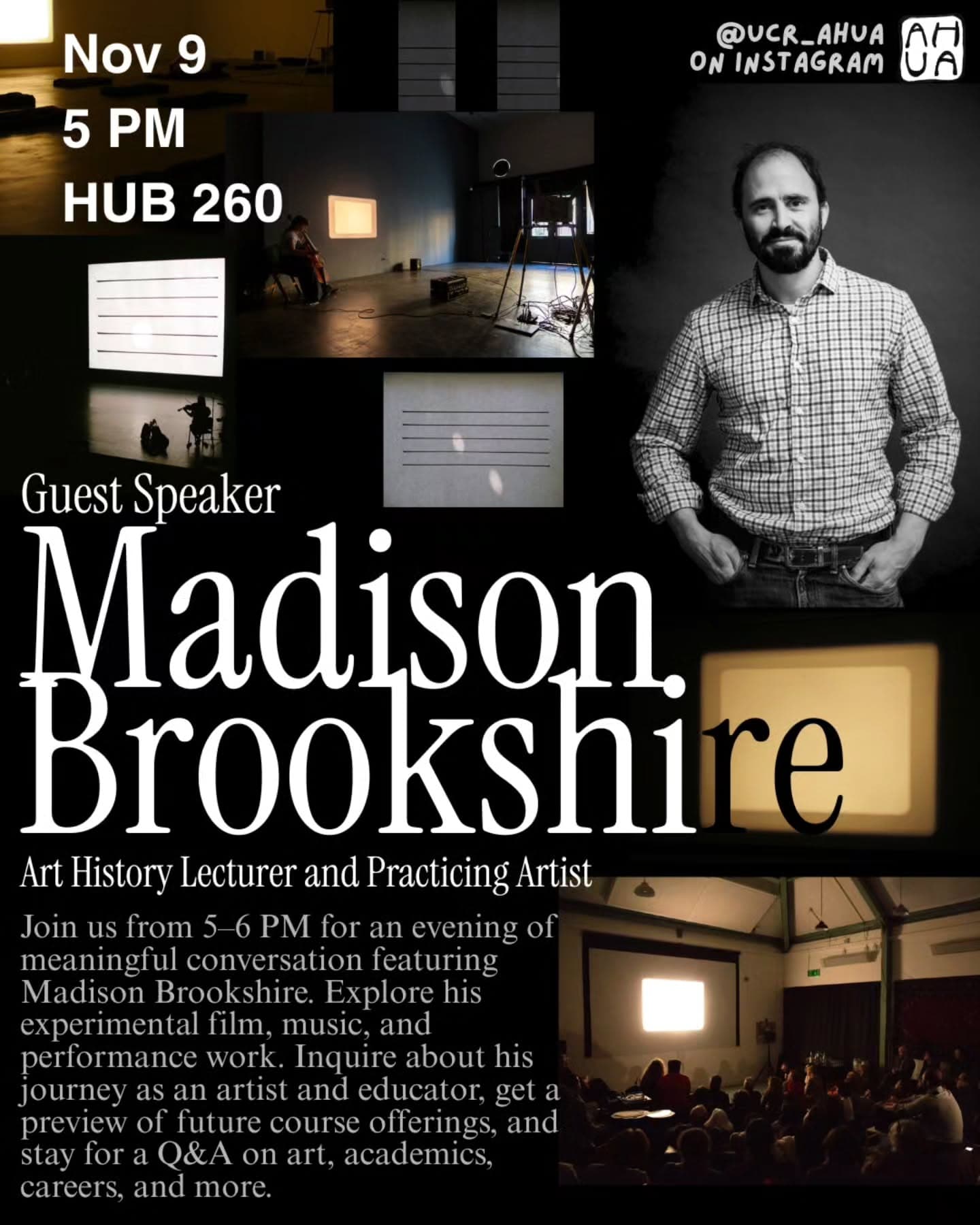 Flyer for Guest Speaker: Madison Brookshire