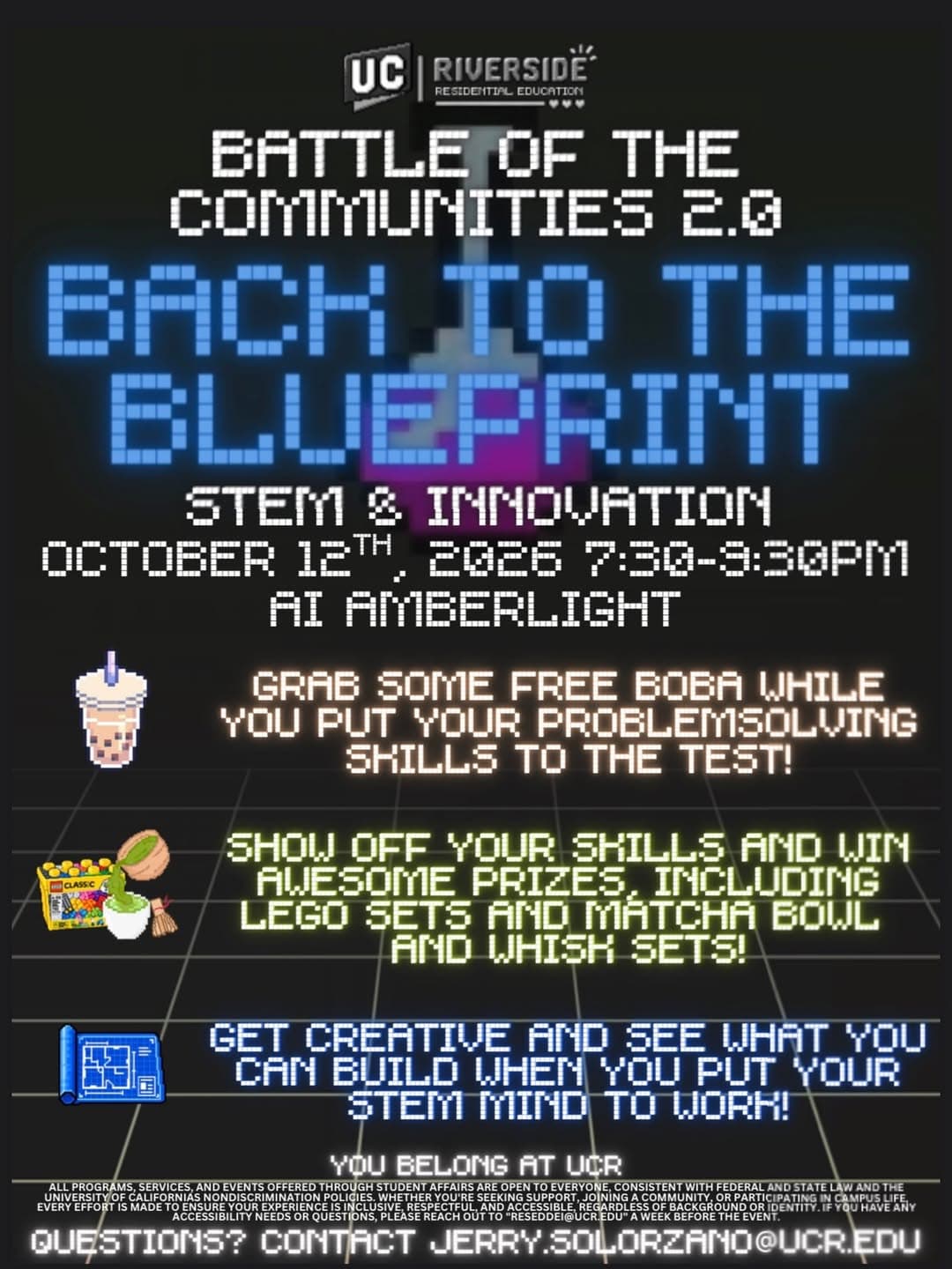 Flyer for Back to the Blueprint