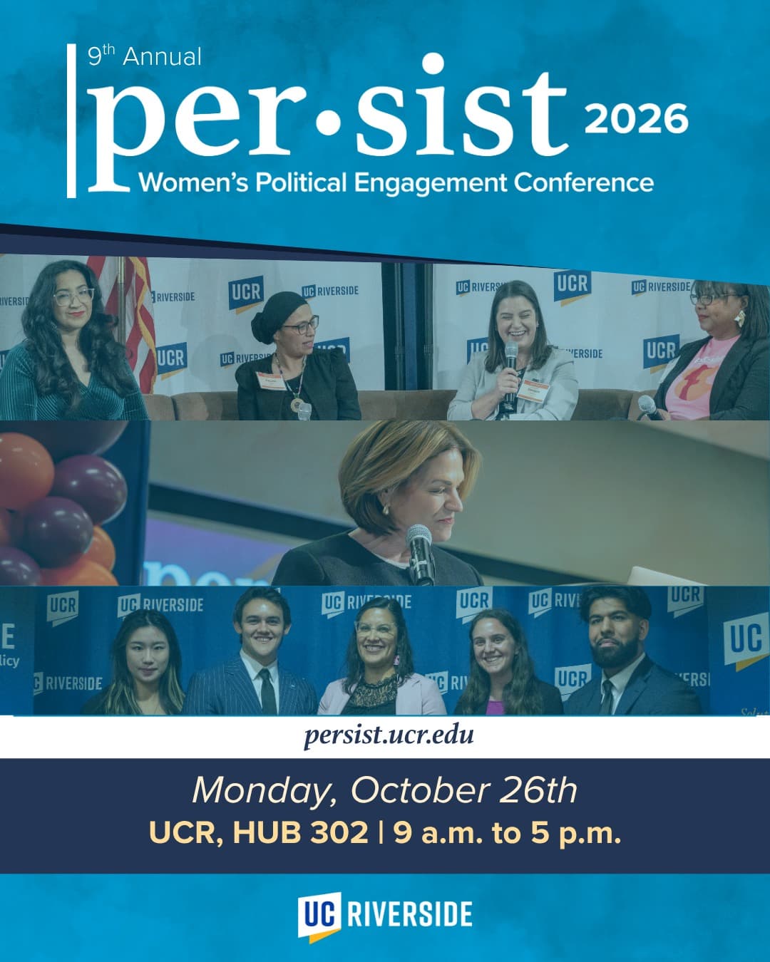 Flyer for Persist Women’s Political Engagement Conference