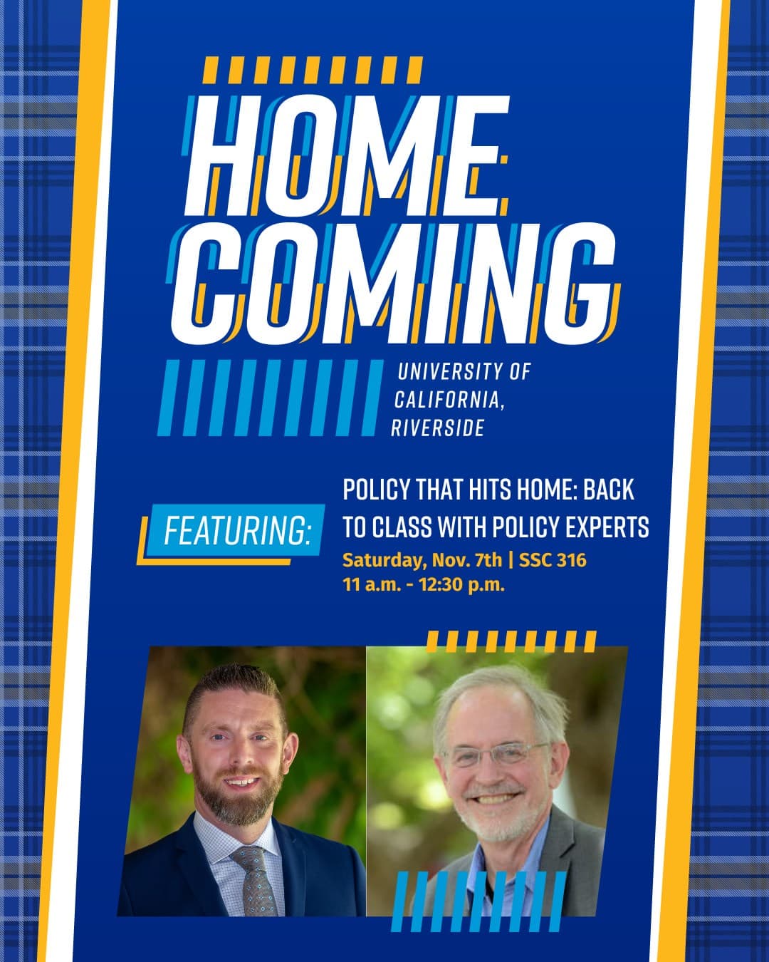 Flyer for Back to Class with Policy Experts