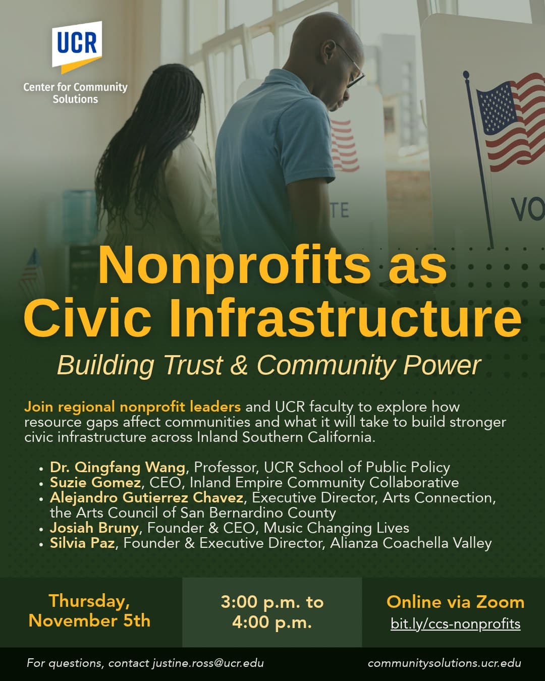 Flyer for Nonprofits as Civic Infrastructure: Building Trust & Community Power