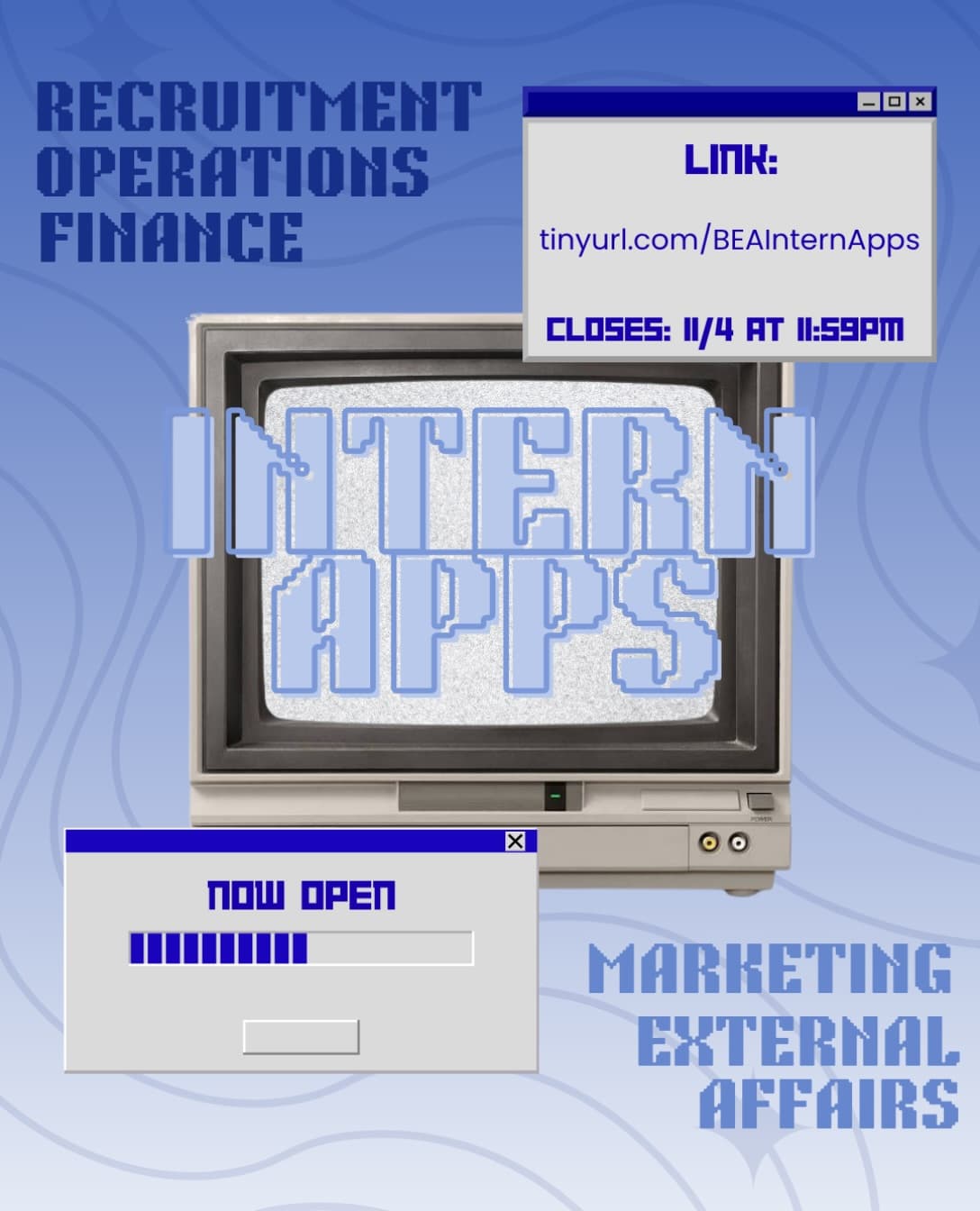 Flyer for BEA Intern Positions Application Deadline