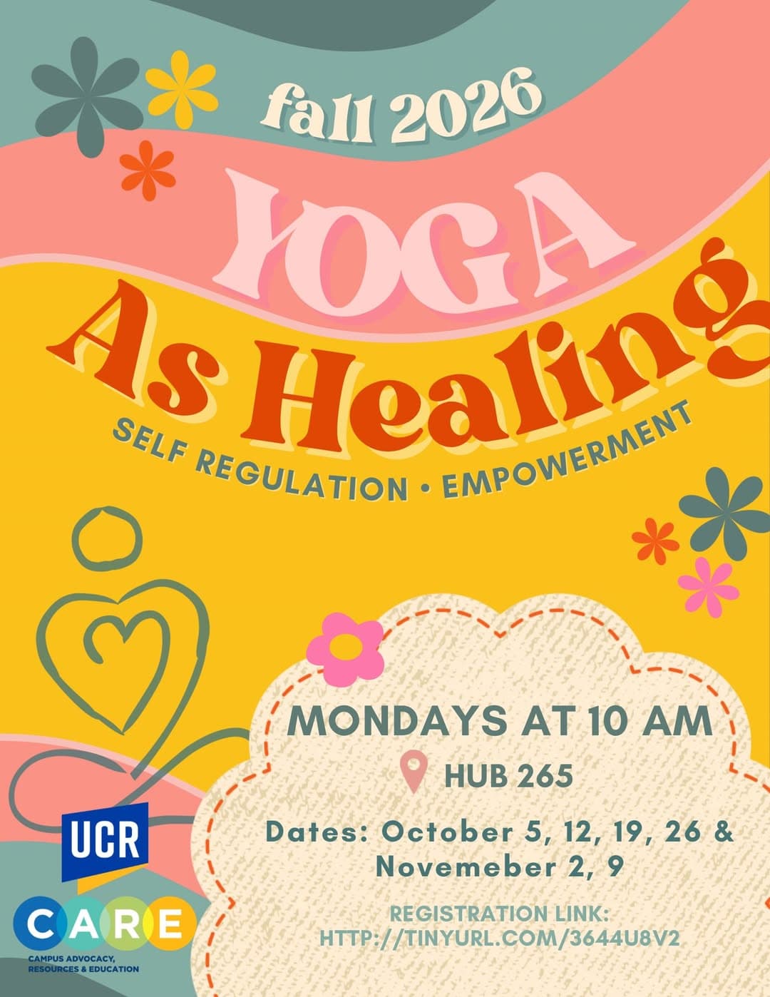 Flyer for Yoga as Healing