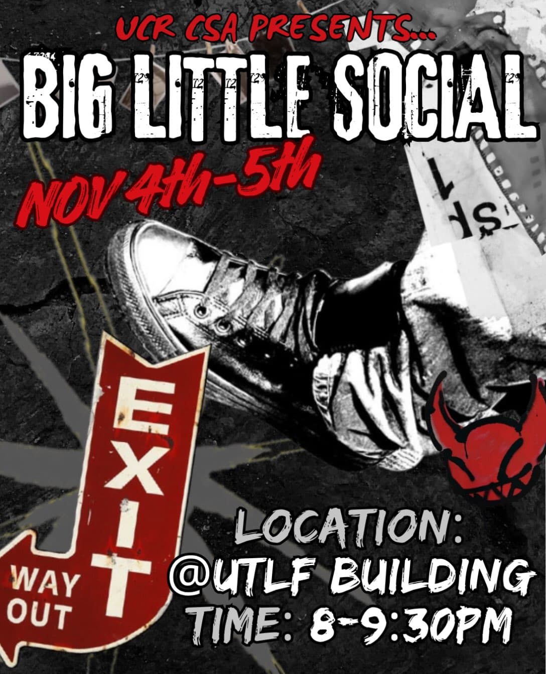 Flyer for UCR CSA Big Little Social