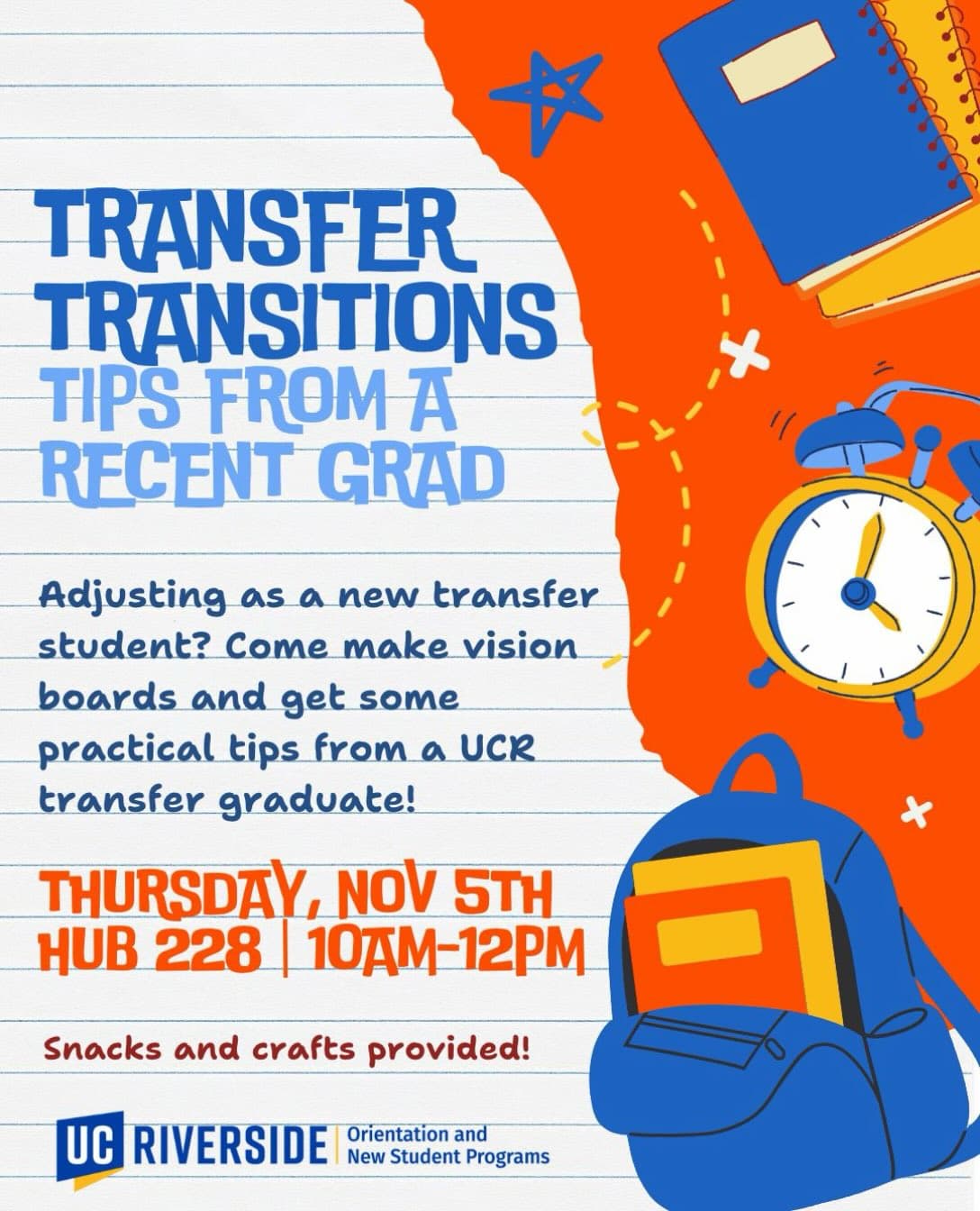 Flyer for Transfer Transitions Workshop