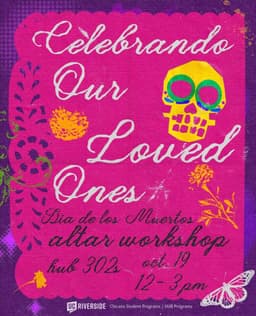 Dรญa de los Muertos Altar Workshop, Tomorrow flyer
