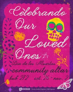 Dia de los Muertos Community Altar, Mon, Oct 26 flyer
