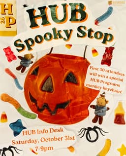 HUB Spooky Stop, Today flyer