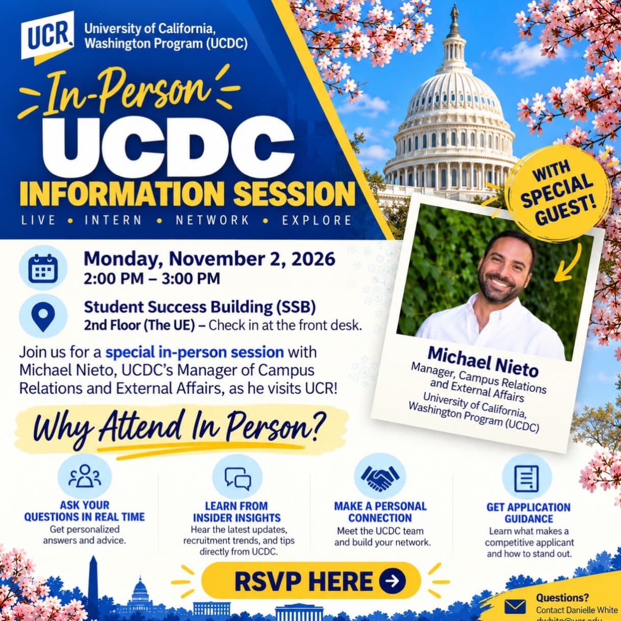 Flyer for UCDC Information Session