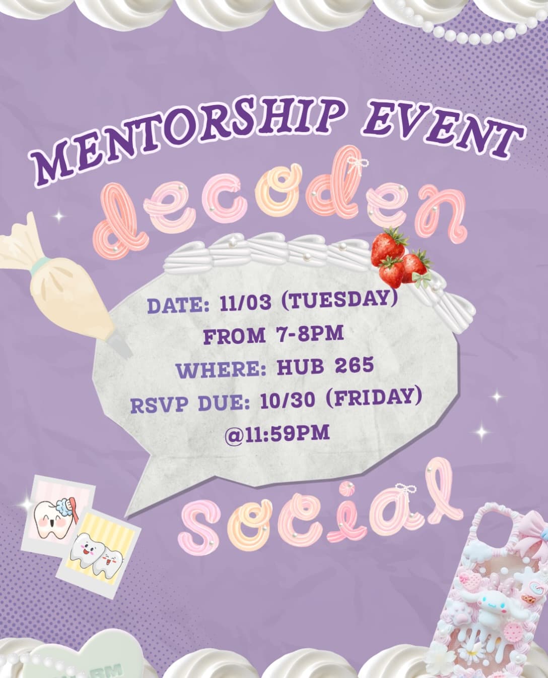 Flyer for Decoden Workshop
