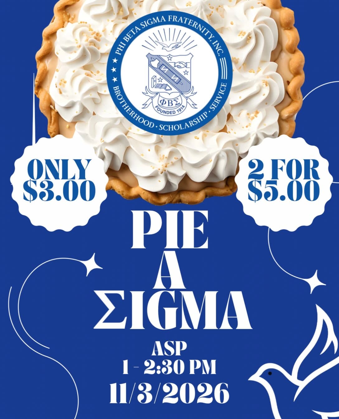 Flyer for Pie A Sigma