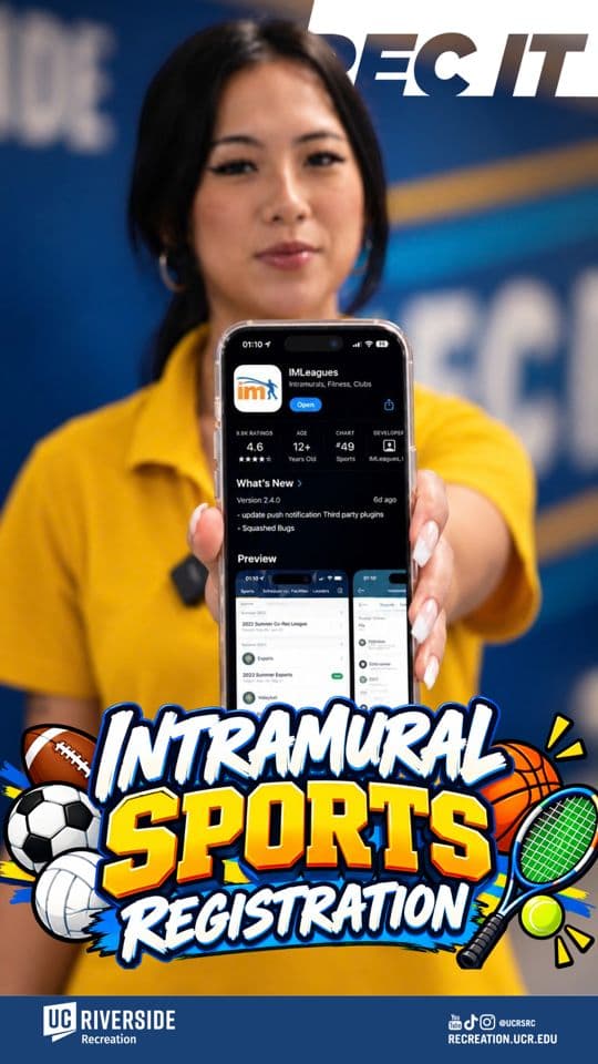 Flyer for Intramural Sports Registration Deadline