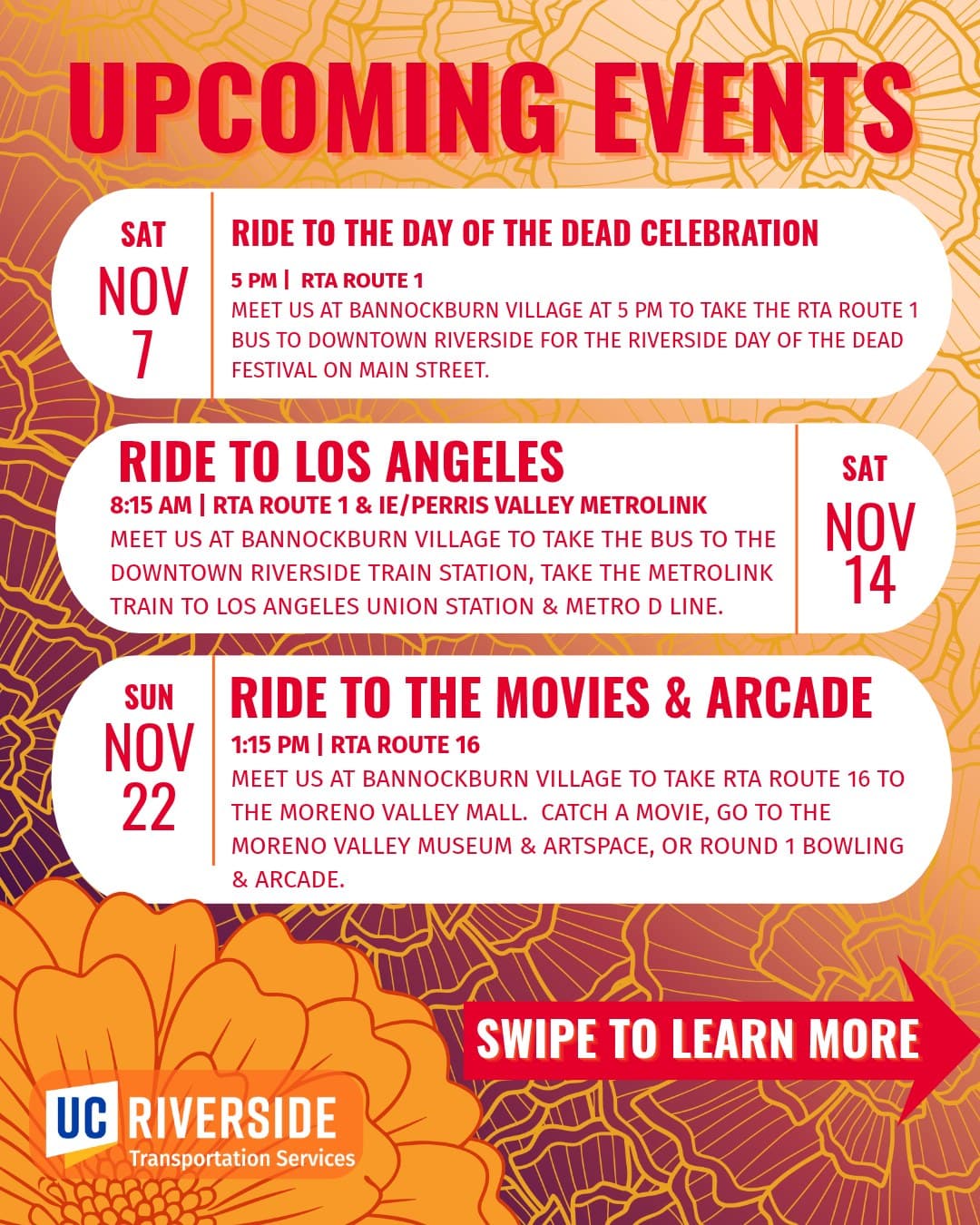 Flyer for Ride to Los Angeles